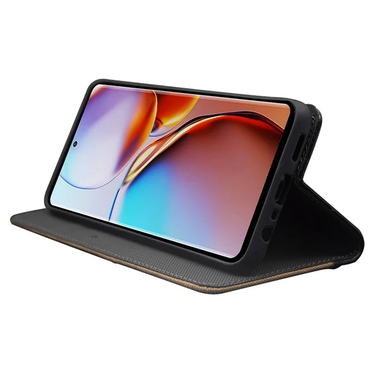 IDEWEI For Motorola Moto G54 5G Cover Card Holder PU Leather Anti-drop Phone Case