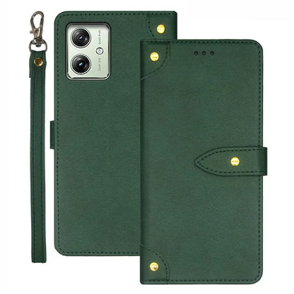 IDEWEI For Motorola Moto G54 5G Case Card Holder Flip Stand Leather Phone Cover