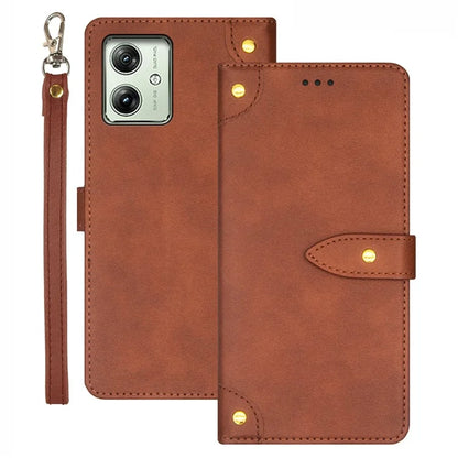 IDEWEI For Motorola Moto G54 5G Case Card Holder Flip Stand Leather Phone Cover