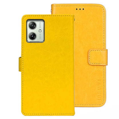 IDEWEI For Motorola Moto G54 5G Case Anti-drop Leather Stand Wallet Phone Cover