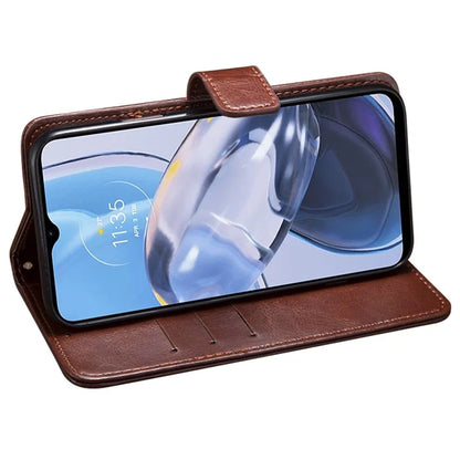 IDEWEI For Motorola Moto G54 5G Case Anti-drop Leather Stand Wallet Phone Cover