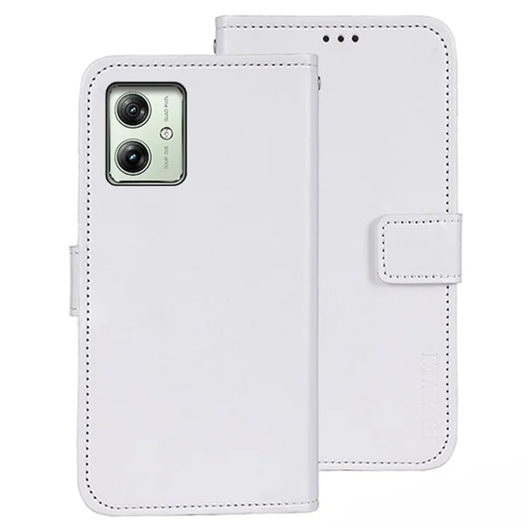 IDEWEI For Motorola Moto G54 5G Case Anti-drop Leather Stand Wallet Phone Cover