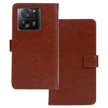 IDEWEI Anti-Drop Phone Case for Xiaomi 13T / 13T Pro / Redmi K60 Ultra Case PU Leather Wallet Phone Cover