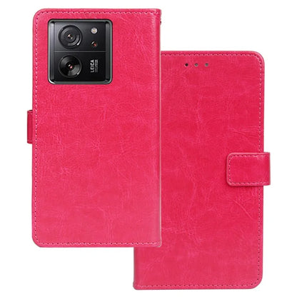 IDEWEI Anti-Drop Phone Case for Xiaomi 13T / 13T Pro / Redmi K60 Ultra Case PU Leather Wallet Phone Cover