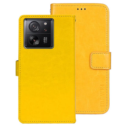 IDEWEI For Xiaomi 13T / 13T Pro / Redmi K60 Ultra Case PU Leather Stand Magnetic Clasp Phone Cover