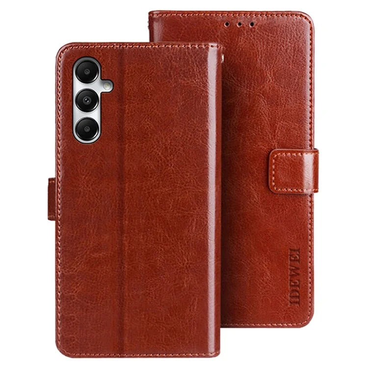 IDEWEI For Samsung Galaxy A05s 4G Leather Cover Drop-proof Phone Case with Wallet