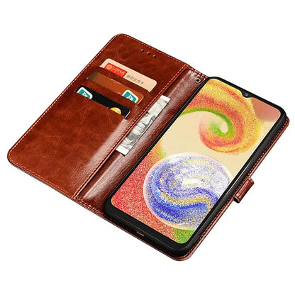 IDEWEI For Samsung Galaxy A05s 4G Leather Cover Drop-proof Phone Case with Wallet