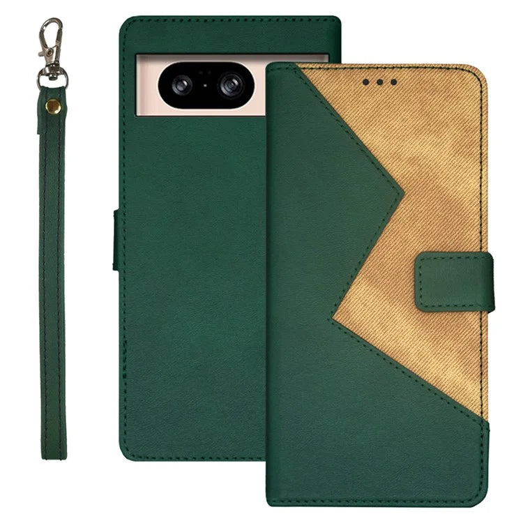 IDEWEI For Google Pixel 8 Case Shockproof Cell Phone Cover Card Slots PU Leather Stand Shell