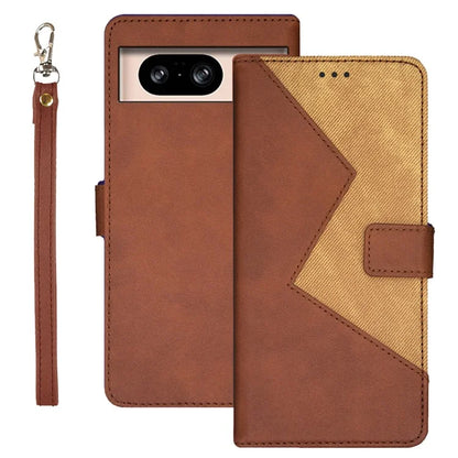IDEWEI For Google Pixel 8 Case Shockproof Cell Phone Cover Card Slots PU Leather Stand Shell
