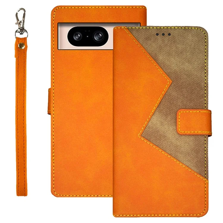 IDEWEI For Google Pixel 8 Case Shockproof Cell Phone Cover Card Slots PU Leather Stand Shell