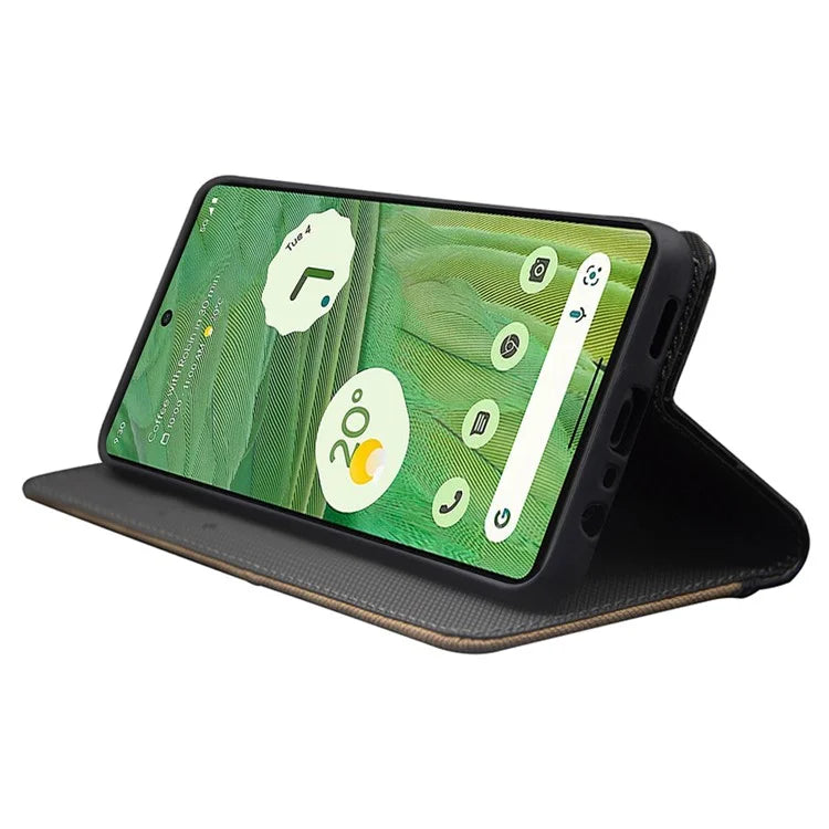 IDEWEI For Google Pixel 8 Case Shockproof Cell Phone Cover Card Slots PU Leather Stand Shell
