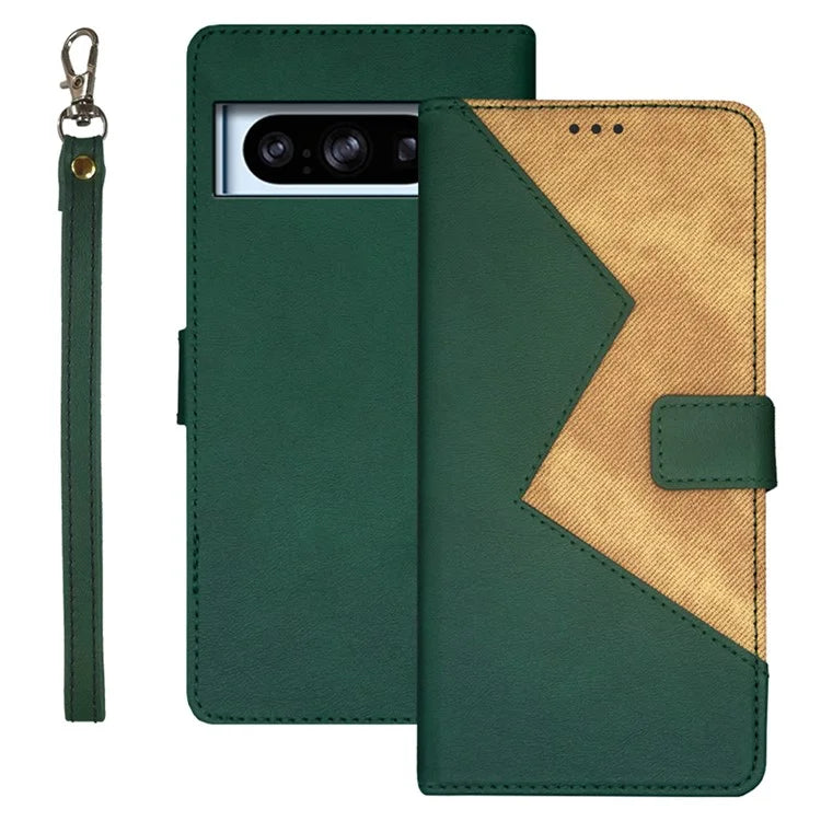 IDEWEI Dustproof Phone Cover for Google Pixel 8 Pro Case Card Slots PU Leather Stand Phone Shell