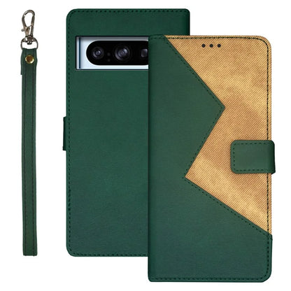 IDEWEI Dustproof Phone Cover for Google Pixel 8 Pro Case Card Slots PU Leather Stand Phone Shell