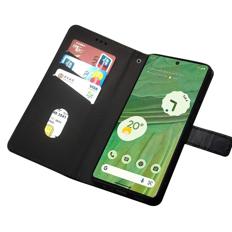 IDEWEI Dustproof Phone Cover for Google Pixel 8 Pro Case Card Slots PU Leather Stand Phone Shell