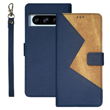 IDEWEI Dustproof Phone Cover for Google Pixel 8 Pro Case Card Slots PU Leather Stand Phone Shell