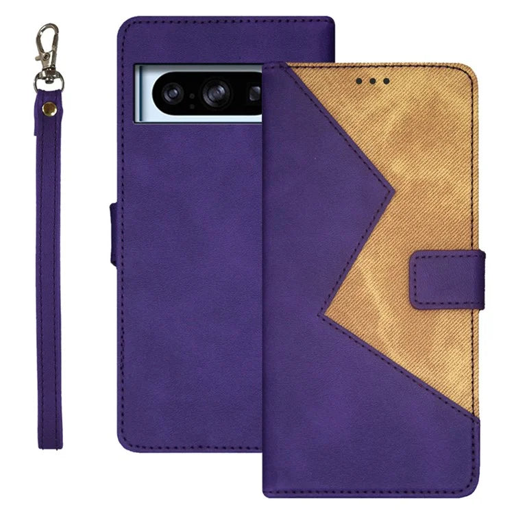 IDEWEI Dustproof Phone Cover for Google Pixel 8 Pro Case Card Slots PU Leather Stand Phone Shell