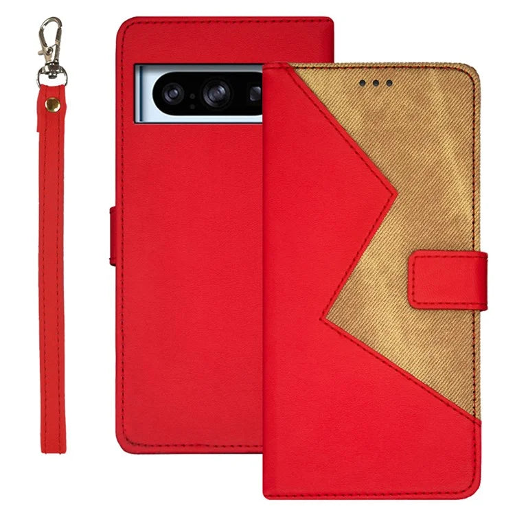IDEWEI Dustproof Phone Cover for Google Pixel 8 Pro Case Card Slots PU Leather Stand Phone Shell