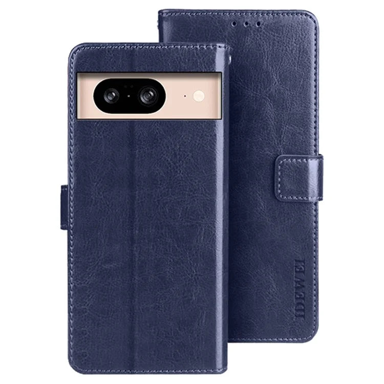 IDEWEI For Google Pixel 8 Case Crazy Horse Texture Leather Cell Phone Stand Cover