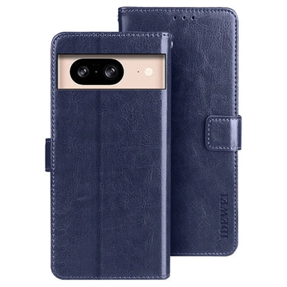 IDEWEI For Google Pixel 8 Case Crazy Horse Texture Leather Cell Phone Stand Cover