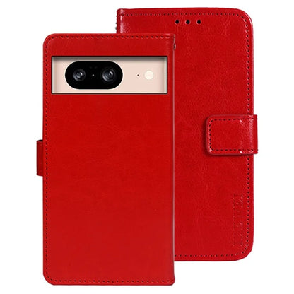 IDEWEI For Google Pixel 8 Case Crazy Horse Texture Leather Cell Phone Stand Cover