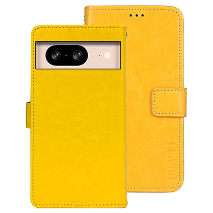 IDEWEI For Google Pixel 8 Case Crazy Horse Texture Leather Cell Phone Stand Cover