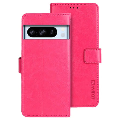 IDEWEI For Google Pixel 8 Pro Case Shockproof Leather Wallet Stand Mobile Phone Cover