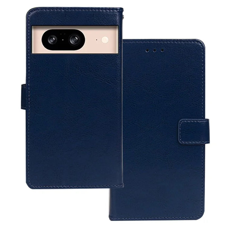 IDEWEI Shockproof Phone Cover for Google Pixel 8 Case PU Leather Wallet Phone Case