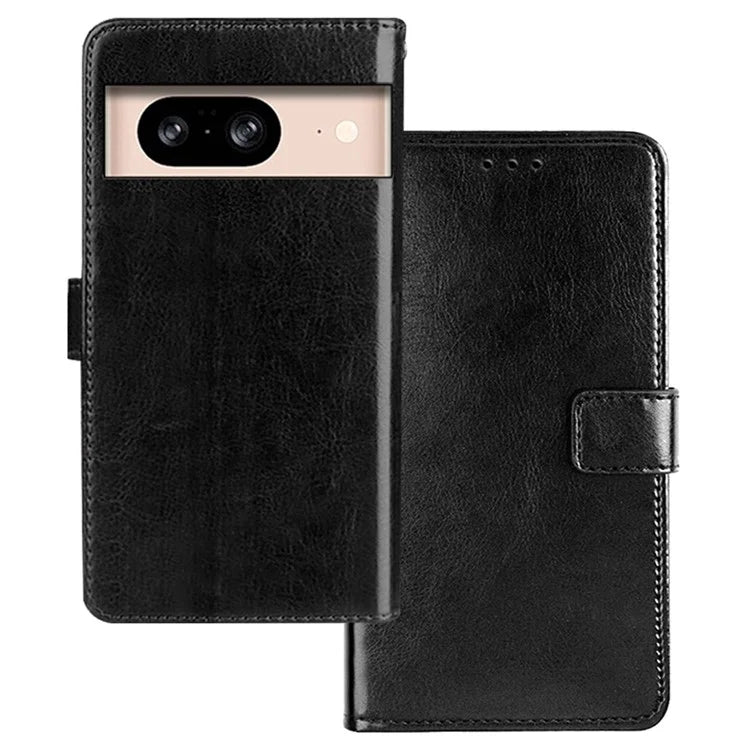 IDEWEI Shockproof Phone Cover for Google Pixel 8 Case PU Leather Wallet Phone Case