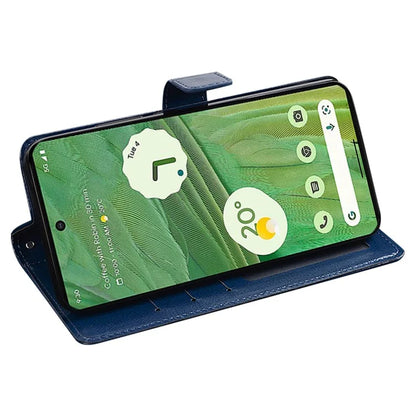 IDEWEI Shockproof Phone Cover for Google Pixel 8 Case PU Leather Wallet Phone Case