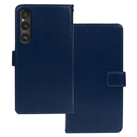 IDEWEI Phone Protector For Sony Xperia 1 V Case Wallet Stand PU Leather Phone Cover
