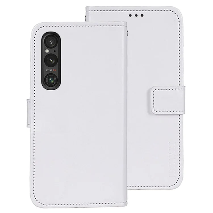 IDEWEI For Sony Xperia 1 V Case Crazy Horse Texture Flip Leather Wallet Phone Cover
