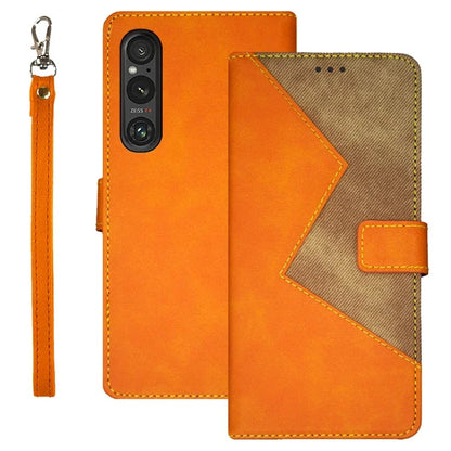 IDEWEI For Sony Xperia 1 V Case PU Leather Stand Card Slots Cell Phone Cover Shell