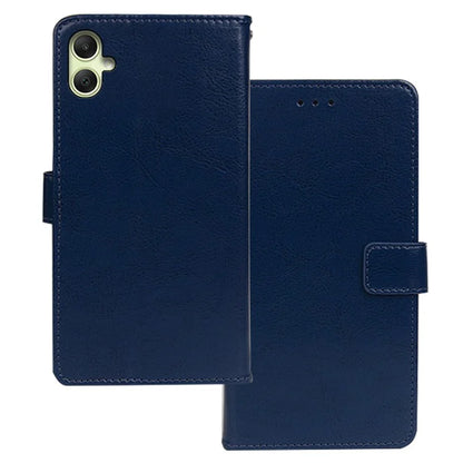IDEWEI For Samsung Galaxy A05 4G Case PU Leather Stand Cell Phone Cover (Crazy Horse Texture)