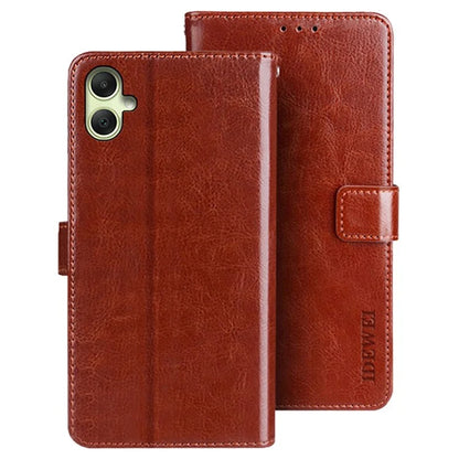 IDEWEI For Samsung Galaxy A05 4G Case Crazy Horse Texture Leather Phone Cover