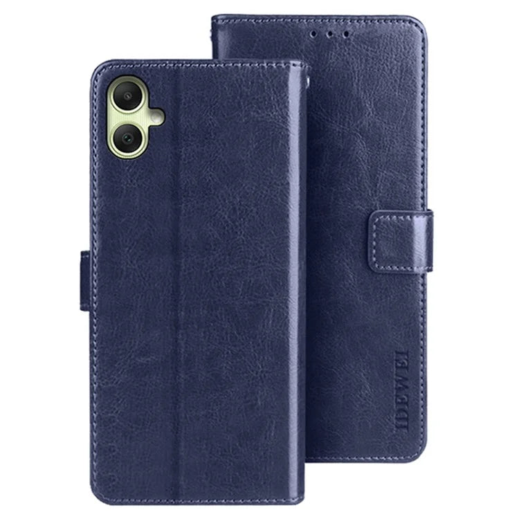 IDEWEI For Samsung Galaxy A05 4G Case Crazy Horse Texture Leather Phone Cover