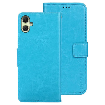IDEWEI For Samsung Galaxy A05 4G Case Crazy Horse Texture Leather Phone Cover