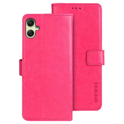 IDEWEI For Samsung Galaxy A05 4G Case Crazy Horse Texture Leather Phone Cover