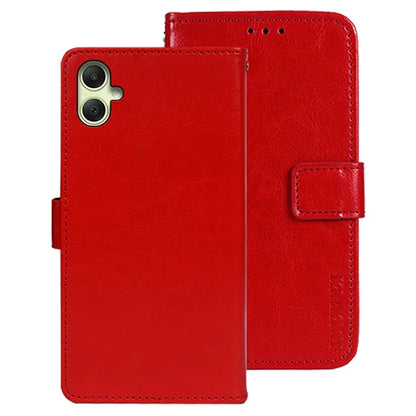 IDEWEI For Samsung Galaxy A05 4G Case Crazy Horse Texture Leather Phone Cover