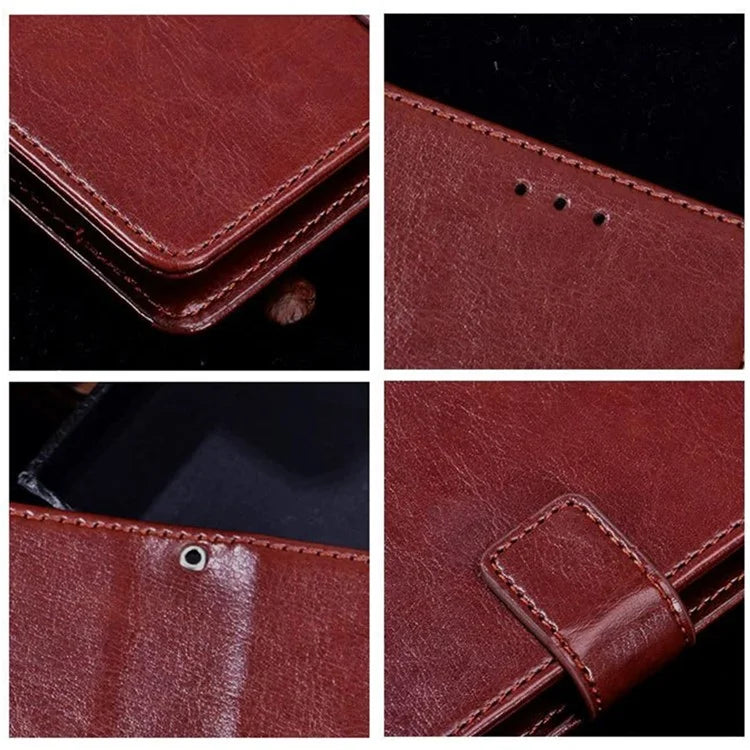 IDEWEI Leather Cover for Huawei Mate 60 Pro Case with Wallet Stand