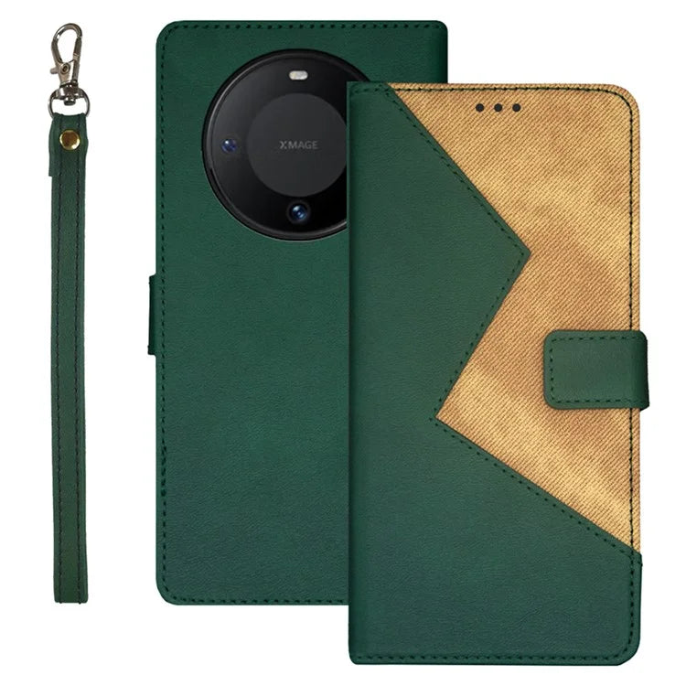 IDEWEI For Huawei Mate 60 Pro Case PU Leather Stand Cover Card Slots Mobile Phone Shell