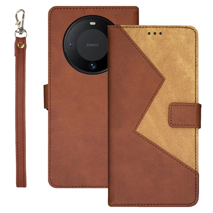 IDEWEI For Huawei Mate 60 Pro Case PU Leather Stand Cover Card Slots Mobile Phone Shell