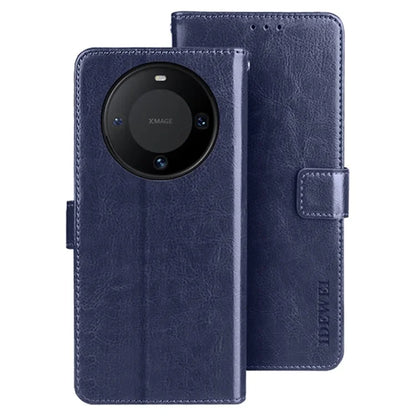 IDEWEI For Huawei Mate 60 Case PU Leather Magnetic Clasp Wallet Cover
