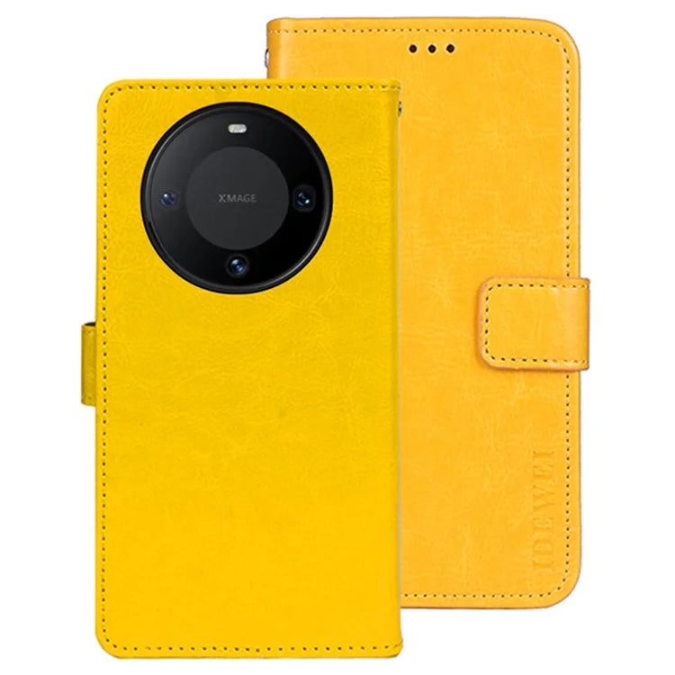 IDEWEI For Huawei Mate 60 Case PU Leather Magnetic Clasp Wallet Cover