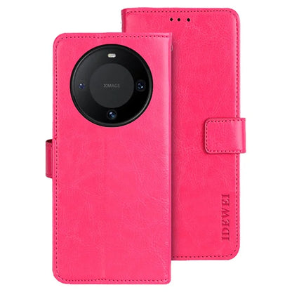 IDEWEI For Huawei Mate 60 Case PU Leather Magnetic Clasp Wallet Cover
