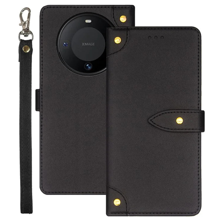 IDEWEI For Huawei Mate 60 Case PU Leather Stand Cover with Card Holder