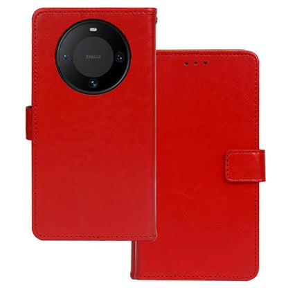 IDEWEI Cell Phone Cover For Huawei Mate 60 Case Crazy Horse Texture Stand Leather Shell