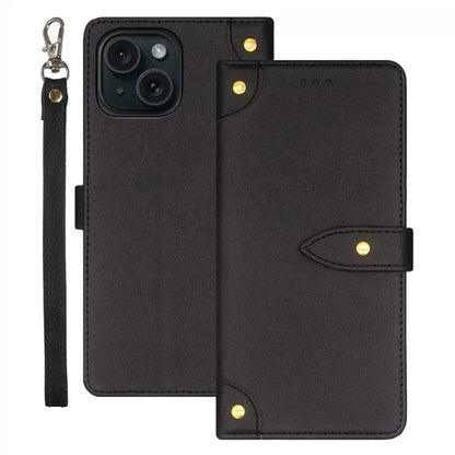 IDEWEI For iPhone 15 Case Leather Phone Cover with Card Holder