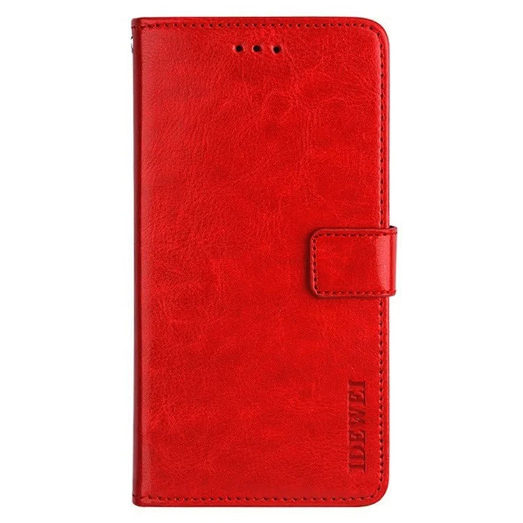 IDEWEI For iPhone 15 Plus Case Magnetic Clasp Wallet Phone Cover
