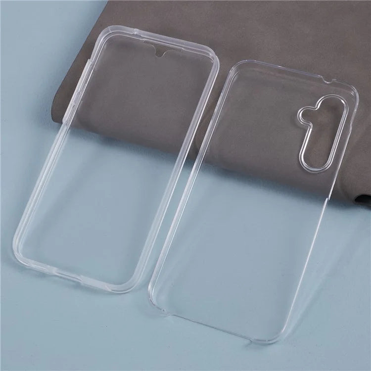 For Samsung Galaxy S23 FE Case Transparent Phone Cover with PET Screen Protector