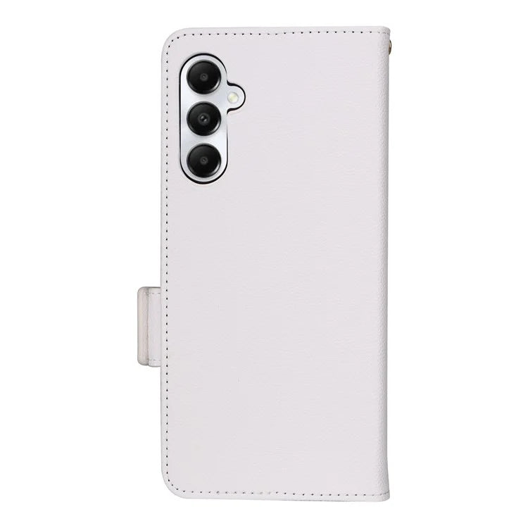 For Samsung Galaxy A05s 4G / M14 4G Case Litchi Texture Wallet Leather Phone Cover with Strap